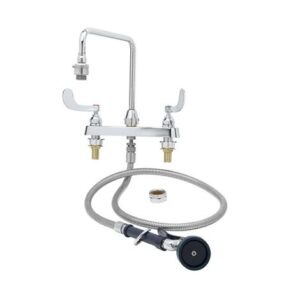 WORKBOARD FAUCET W/ SPRAY VALVE, 8"