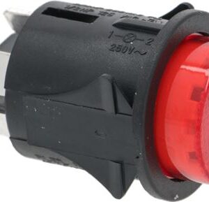 INTERRUTTORE BIPOLARE ROSSO 16A 250V
