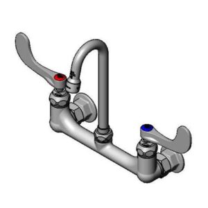 8" WALL MOUNT FAUCET, 1.0 GPM AERATOR,