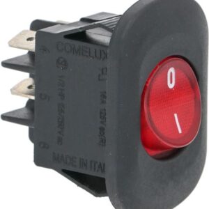 INTERRUTTORE BIPOLARE ROSSO 16A 250V