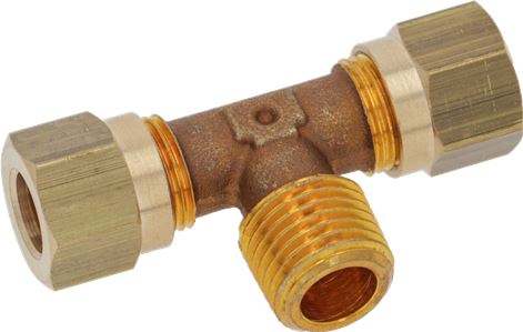 RACCORDO A "T" ø 1/4"M NPT- ø 8 mm