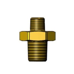REDUCING HEX NIPPLE, 1/4" NPT-M X 1/8"
