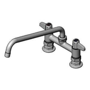 6" DECK MOUNT FAUCET, 10" SWING NOZZLE,