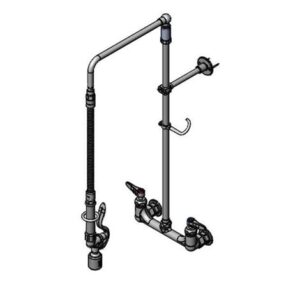 PRE-RINSE, OVERHEAD SWIVEL ARM, WALL