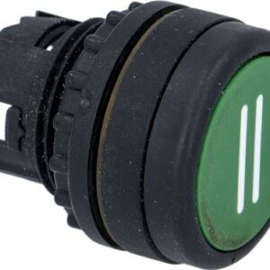 PULSANTE RASATO OPACO VERDE SIMBOLO II