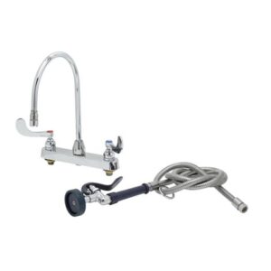 WORKBOARD FAUCET, 8" DECK MOUNT, 4"
