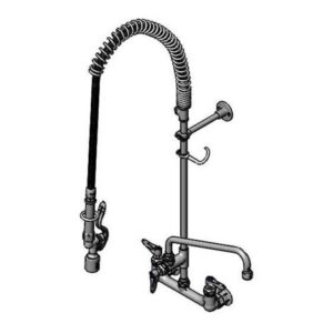 PRE-RINSE: 8" WALL MOUNT, CERAMAS, 12"