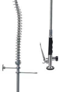 DOCCIA PRELAVAGGIO INOX A PARETE 895 mm