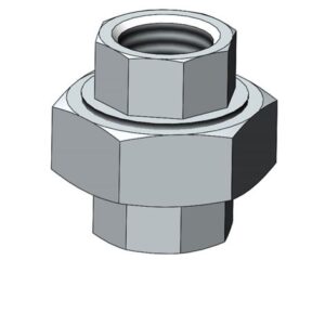 3/4" NPT UNION, CHROME-PLATED BRASS