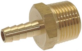 RACCORDO PORTAGOMMA ø 3/8"M ø 6,5 OTTONE