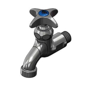SILL FAUCET, 1/2" NPT MALE INLET, 4-ARM