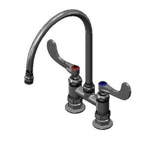 4" C/C DECK MOUNTED SURGICAL FAUCET,