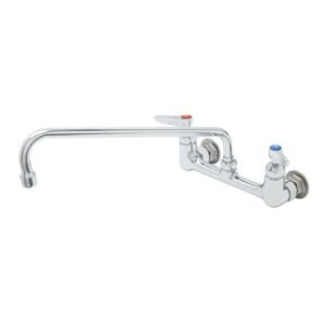 8" DOUBLE PANTRY FAUCET, WALL MOUNT,