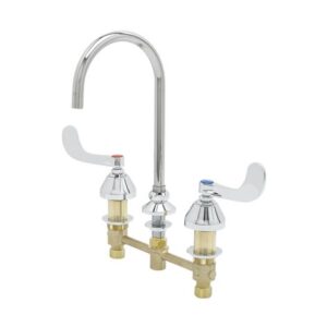 CONCEALED WIDESPREAD FAUCET, 8" CENTERS,