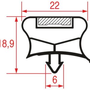 GUARNIZIONE [R] PORTA BF051 400X690