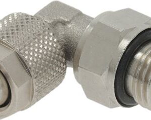 RACCORDO AD ANGOLO 1/4"M ø 8/6 NICHEL