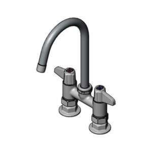 4" DECK MOUNT MIXING FAUCET WITH EQUIP