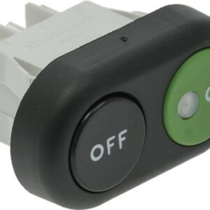 DEVIATORE 2 TASTI ON-OFF VERDE-NERO