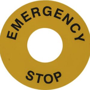 ETICHETTA ADESIVA PULSANTE EMERGENZA
