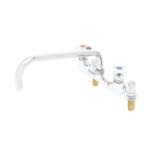 BIG-FLO MIXING FAUCET, 8" DECK MOUNT,