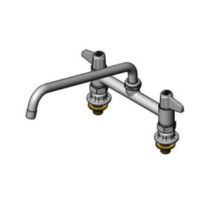 8" DECK MOUNT MIXING FAUCET WITH EQUIP