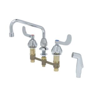 8" FAUCET W/ SIDESPRAY, 8" SWING NOZZLE