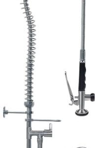 DOCCIA PRELAVAGGIO INOX A PARETE 880 mm