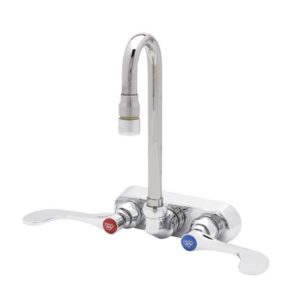 4" WALL MOUNT FAUCET, QUARTER-TURN, 4"