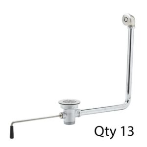 3-1/2" TWIST WASTE DRAIN W/ OVERFLOW