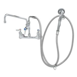 PRE-RINSE: 8" WALL MOUNT BASE, CERAMAS,