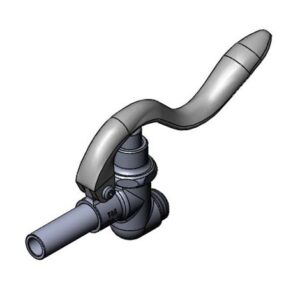 SQUEEZE VALVE ASSEMBLY WITH STRAIGHT