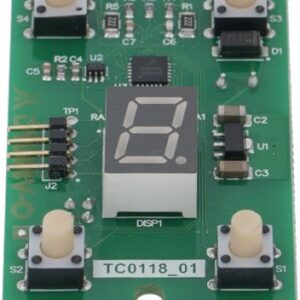 SCHEDA ELETTRONICA 4 TASTI CON DISPLAY