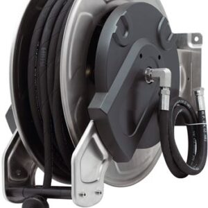 European Hose Reel,Dual Arm,Open,Stainle