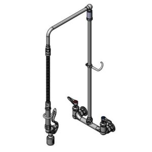 PRE-RINSE, OVERHEAD SWIVEL ARM, WALL