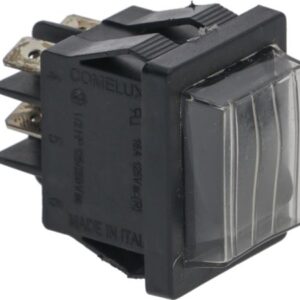 PULSANTE BIPOLARE NERO 16A 250V