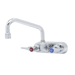 4" WALL MOUNT WORKBOARD FAUCET, 6" SWING