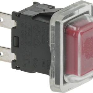 PULSANTE UNIPOLARE ROSSO 16A 250V