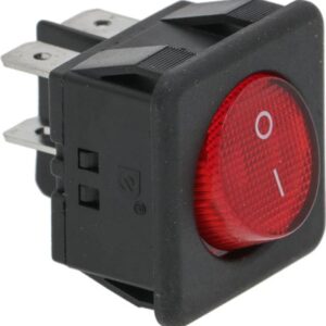 INTERRUTTORE BIPOLARE ROSSO 16A 250V