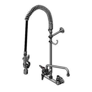 PRE-RINSE: 8" WALL MOUNT, CERAMAS, 12"