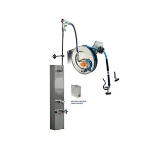35' STAINLESS STEEL OPEN HOSE REEL W/
