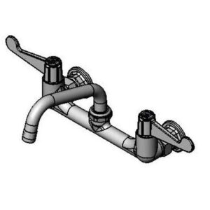 8" CENTERS, WALL MOUNT FAUCET, 6" SWING