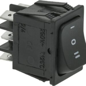 INTERRUTTORE NERO 22x30 mm