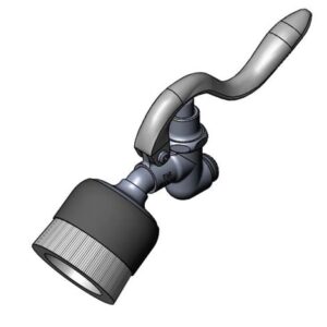 ANGLED SPRAY VALVE WITH BRUSH ATTACHMENT