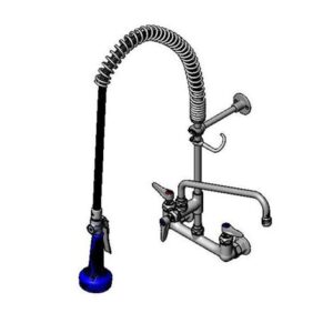 PRE-RINSE UNIT: 8" C/C WALL MOUNT, 1/2"