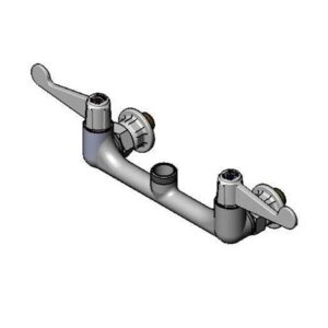 8" WALL MOUNT FAUCET, 4" WRIST-ACTION