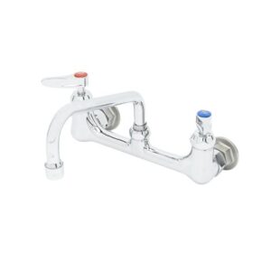8" WALL MOUNT MIXING FAUCET W/ CV