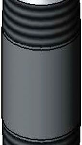 NIPPLE, 3/8NPT X 2 LONG, POLISHED-CHROME