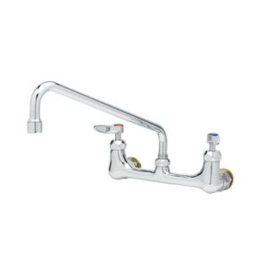 8" C/C DOUBLE PANTRY FAUCET, WALL MOUNT,