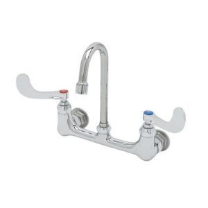 8" DOUBLE PANTRY FAUCET, WALL MOUNT,
