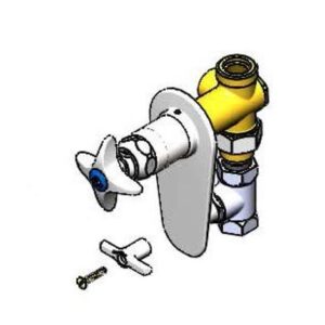 CONCEALED STRAIGHT VALVE, 1/2" NPT